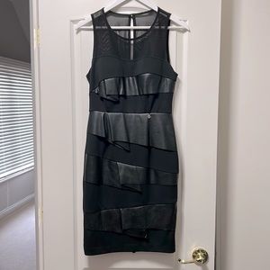 Rinascimento Edgy Black Cocktail Dress